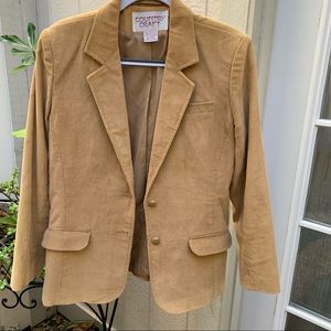 Leisure jacket by Country Craft, Tan Corduroy Size 13/14,